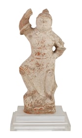 Terracotta Chinese Tomb Figure (Lokopala)