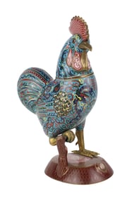 Chinese Cloisonné Rooster