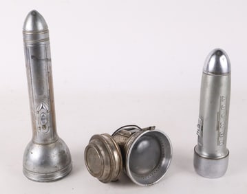 Two Art Deco Flashlights
