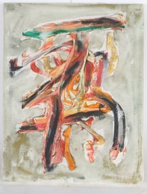 Nguyen Manh Duc Ducmanh, 1934-, Abstract, Oil on Canvas