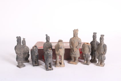 Partial Set of Chinese Terracotta Army Figurines