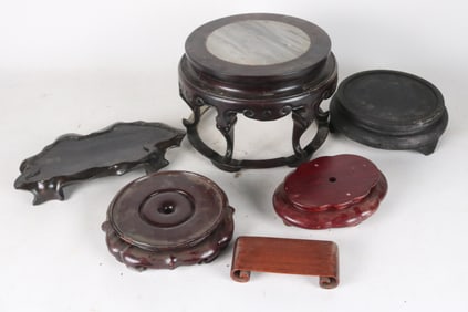 Assorted Chinese Wood Sculpture Bases