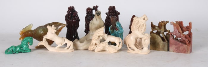 Miscellaneous Stone, Plastic, and Resin Figurines