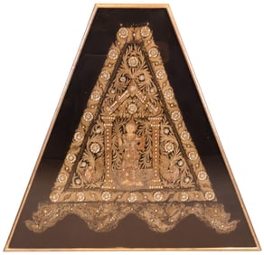 Framed Southeast Asian Embroidery Panel
