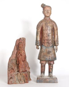 Stone Cast Figure of a Terracotta Warrior