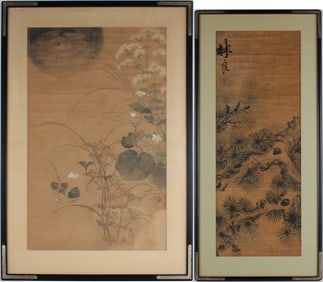 Two Chinese Paintings of Plants