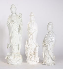 Three Blank Figurines of the Buddha