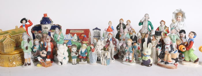 Large Group of Miscellaneous Ceramic and Porcelain Figures