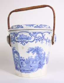 Mason's Two-Piece Wood-Handled Porcelain Bucket