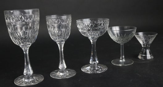 Group of Assorted Cut Crystal Stemware