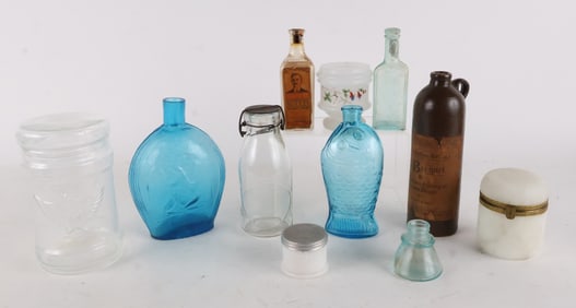 Group of Assorted Vintage Glass Table Articles