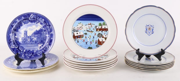 Assortment of Porcelain Dinner Plates