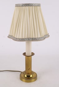 Antique Brass Table Lamp with Shade