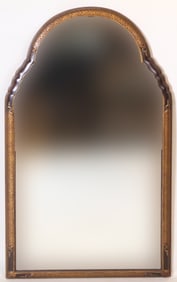 Gilt-Decorated Foliate Design Wall Mirror