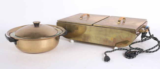 Electrified Brass Buffett Warmer