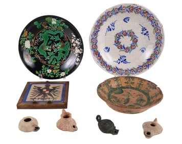 Group of Tin-Glazed Earthenware Shallow Bowls