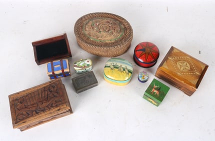 Group of Assorted Decorative Boxes