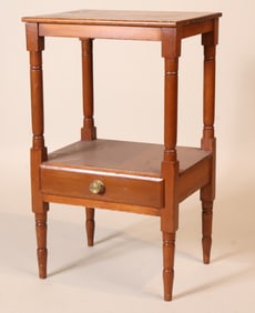 Wooden Washstand with Drawer