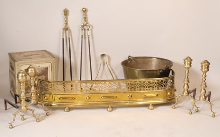 Group of Assorted Fireplace Equipment