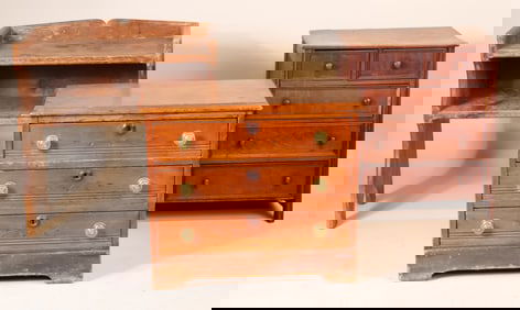 Two Diminutive Chests of Drawers