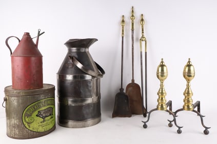 Group of Federal Fireplace Accessories