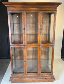 Wood-Frame Glass Enclosed Display Case