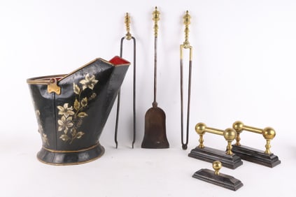 Group of Assorted Fireplace Equipment