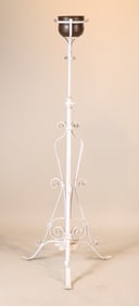 White Painted Adjustable Metal Plant Stand