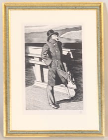 Rockwell Kent, 1882-1971, "Captain Ahab," Woodcut Print