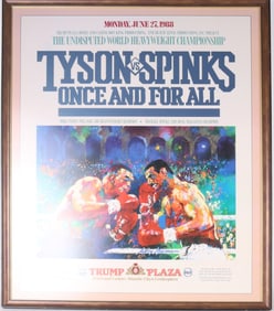 Leroy Neimann, New York, NY 1921-2012, Tyson vs. Spinks: Once and For All, Poster