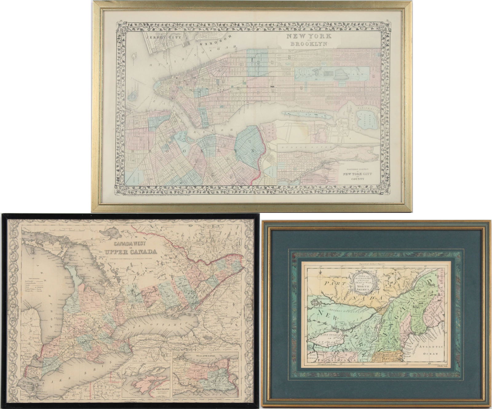 Three Maps of North American Areas (1 of 13)