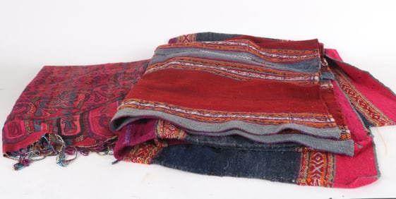 Group of Alpaca Wool Textiles