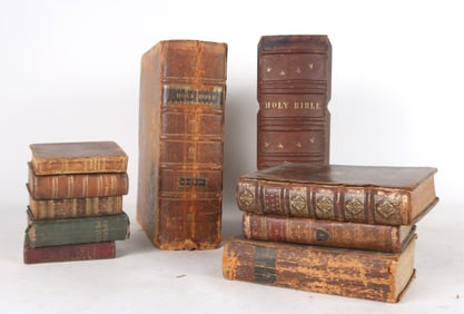 Group of Antique Bibles and Exegetical Books