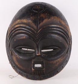 Large Carved Hardwood African Mask