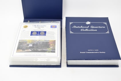Two Vintage Binders of The Statehood Quarters Collection