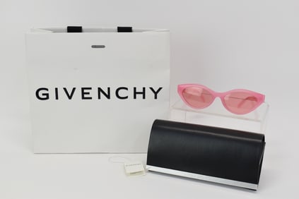 Authentic Givenchy Pink Cat-Eye Sunglasses With Rose Colored Lenses