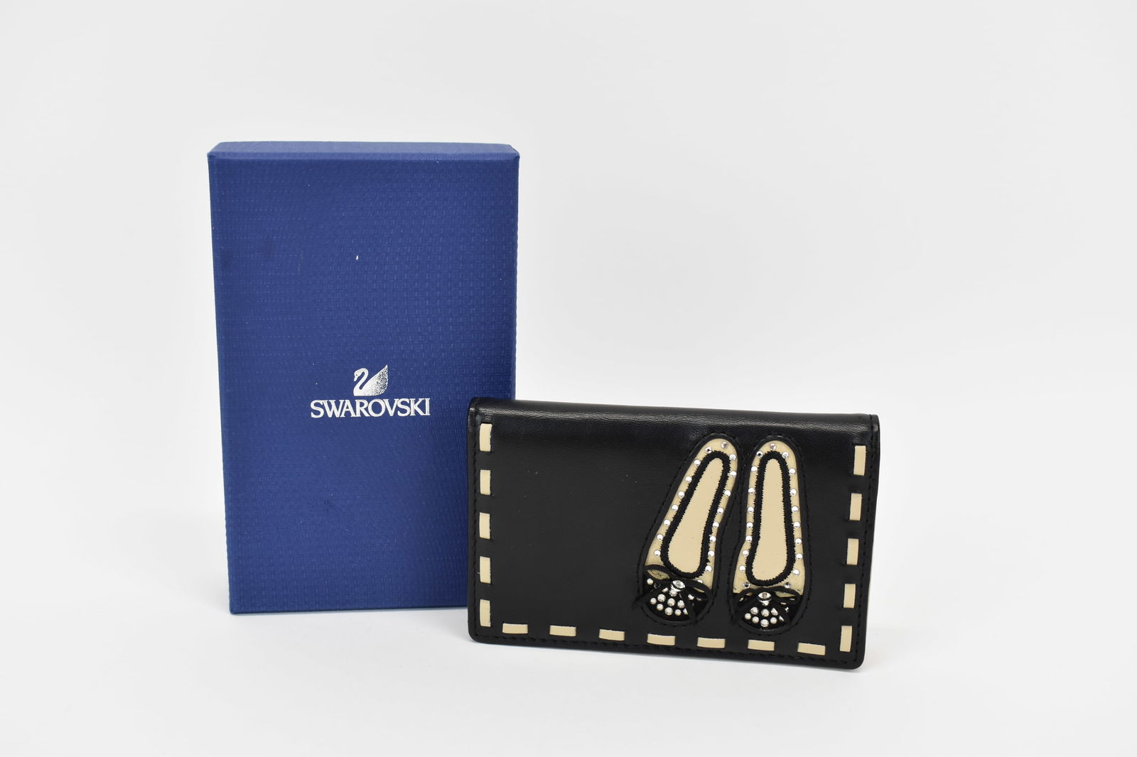 Swarovski Leather Card Case with Crystal Accents (1 of 4)