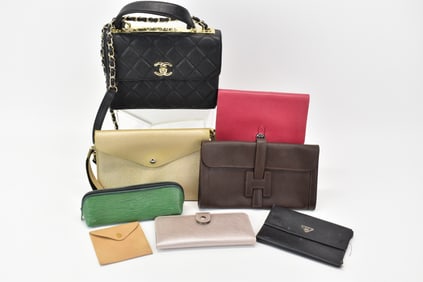 Group of Faux Designer Handbags and Wallets
