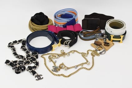 Two Chanel Style Chain Belts