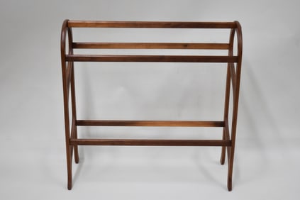Modern Teakwood Quilt Rack