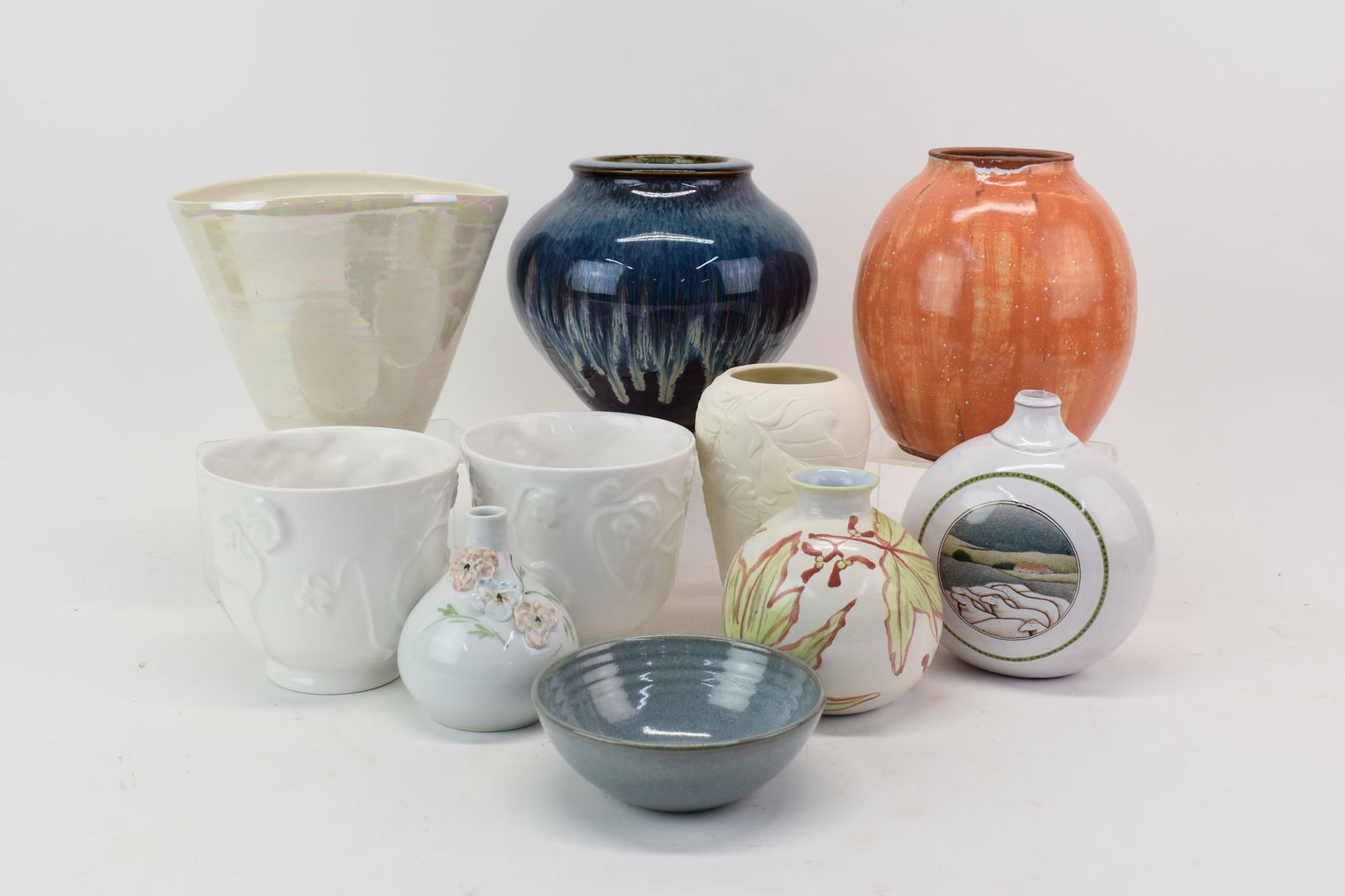 Group of Assorted Modern Pottery Table Articles (1 of 20)