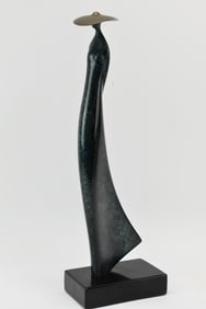 Modern Bronze of Figural Woman Signed De McDermott 68 / 175