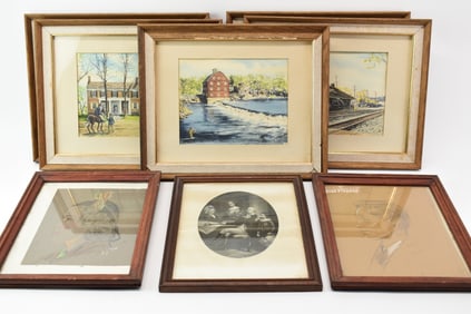 Group of 5 Assorted New Jersey Americana Prints