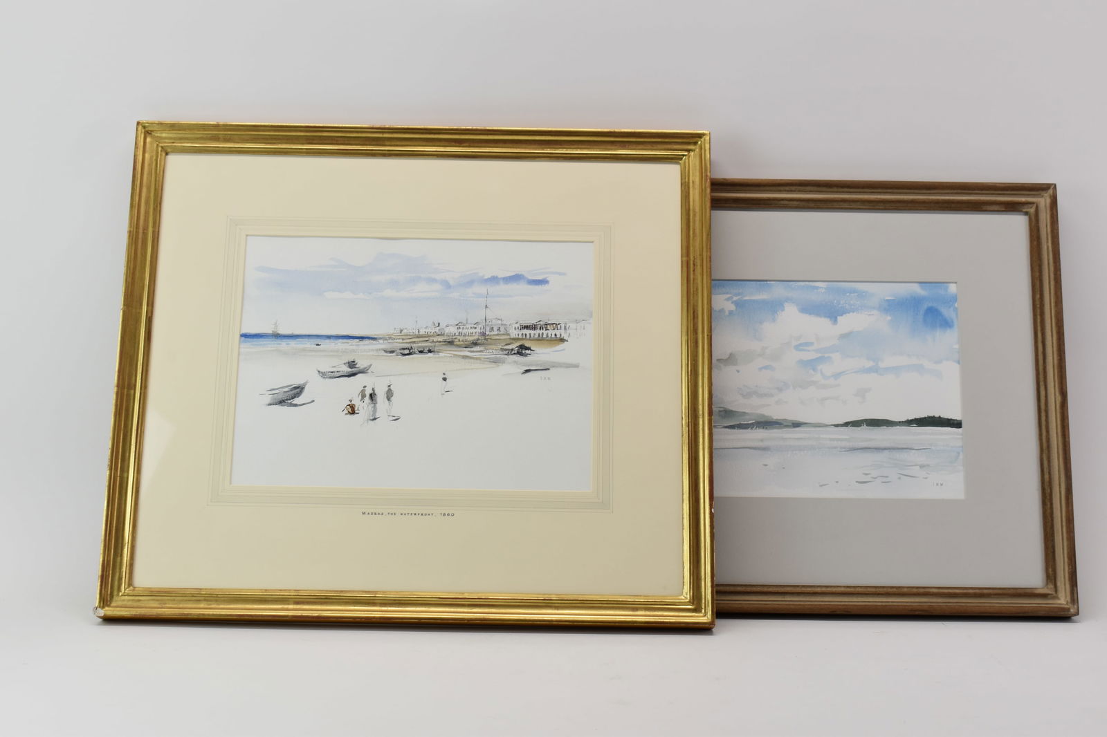 Ian Marshall Watercolor Madras, The Waterfront 1860 (1 of 10)