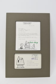 Peanuts Charles M. Schulz Correspondence Letter
