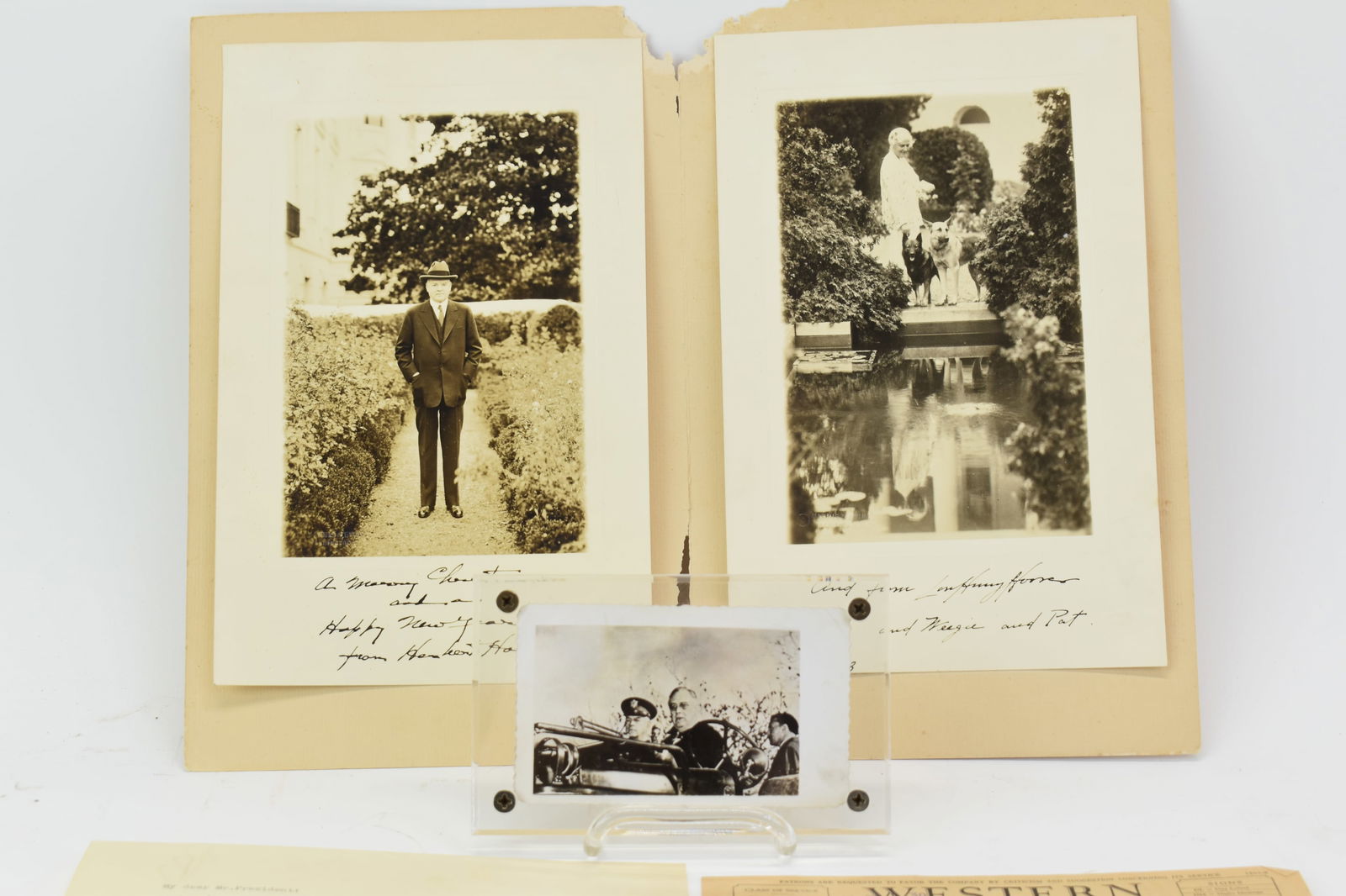 President Herbert Hoover Christmas Greeting Photo's (1 of 10)