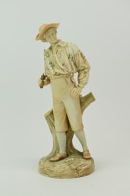 Large Royal Worcester James Hadley Man With Sickle