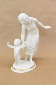 Carl Werner for Hutschenreuther Porcelain Figure of Mother and Child