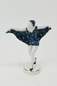 Karl Tutter for Hutschenreuther Dancer in Blue Dress