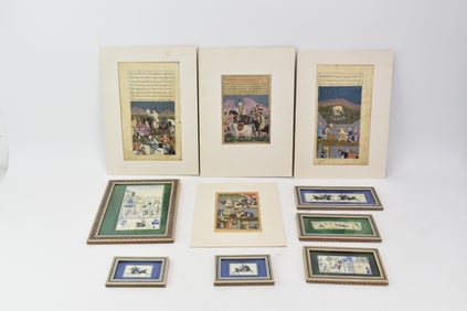 Group of Assorted Fakhre Emami Persian Miniatures